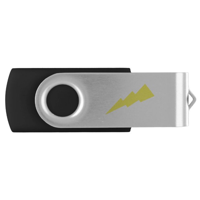 Lightning bolt USB drive (Front)