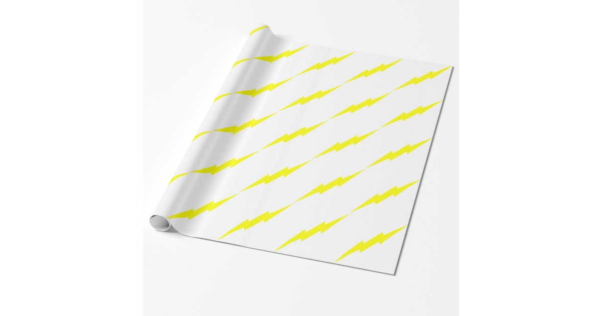 Lightning Bolt Wrapping Paper Zazzle
