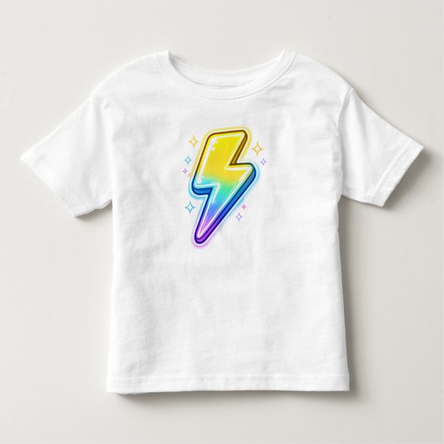 Lightning Bolt Y2K Toddler T-Shirt (Front)
