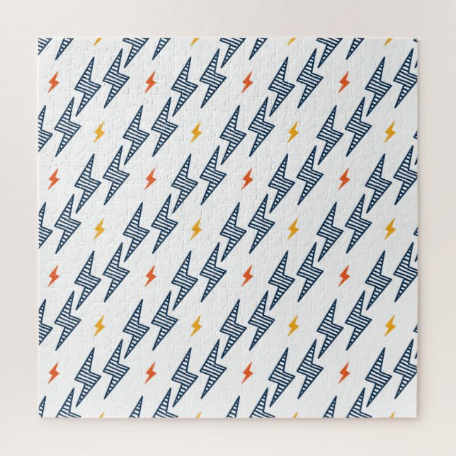 Lightning Bolts Doodle Seamless Flash Jigsaw Puzzle (Vertical)