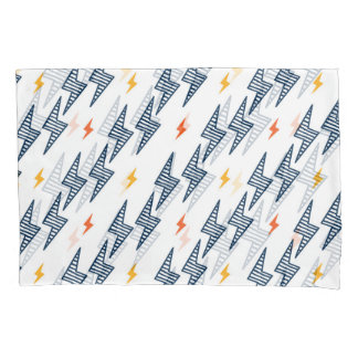 Lightning Bolts Doodle Seamless Flash Pillow Case