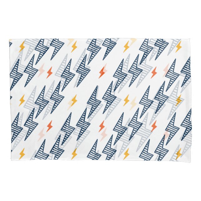 Lightning Bolts Doodle Seamless Flash Pillow Case (Front)
