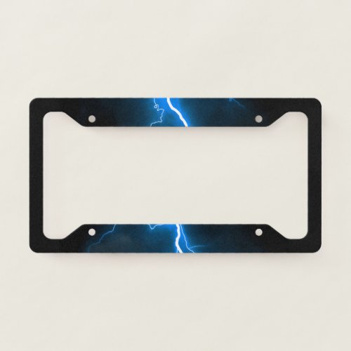 Lightning Bolts License Plate Frame
