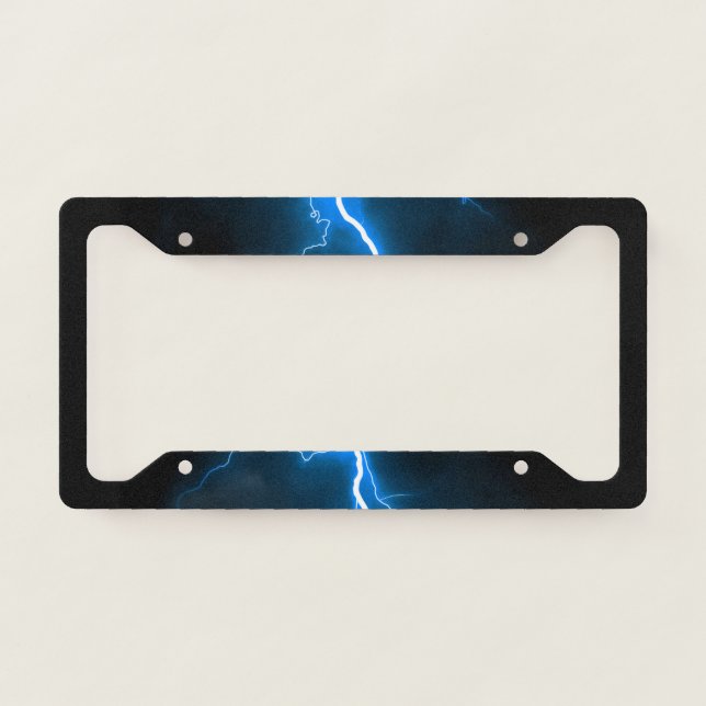 Lightning Bolts License Plate Frame (Front)