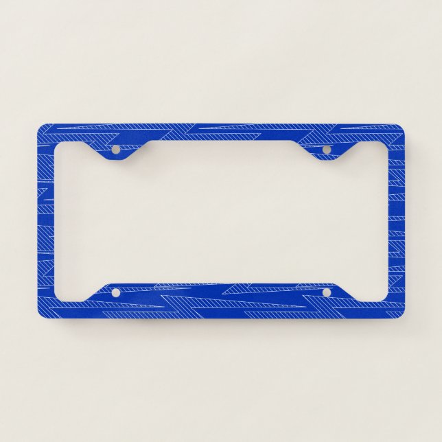 Lightning bolts license plate frame (Front)