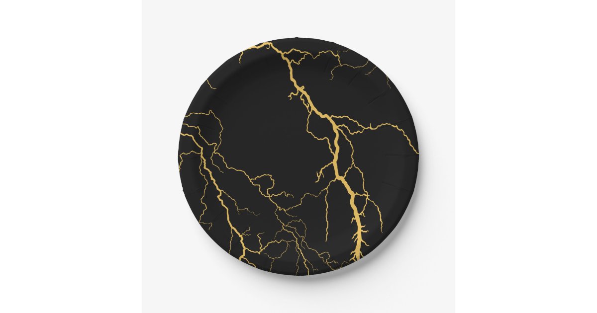 Lightning Bolts Paper Plates Zazzle