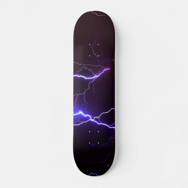 Lightning bolts skateboard Zazzle