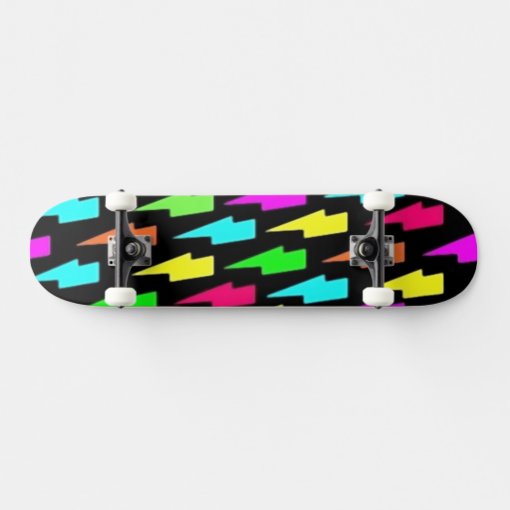 Lightning Bolts Skateboard Deck Zazzle