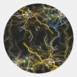 Lightning Bubble Sticker