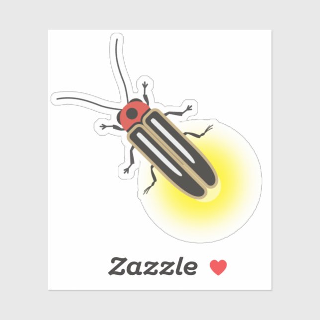 Lightning Bug Firefly Sticker (Sheet)