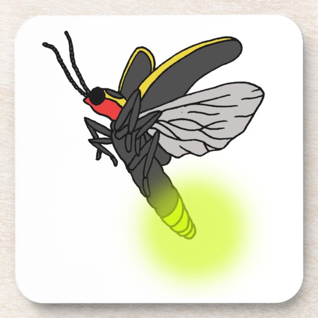lightning bug flight 2 lit drink coaster (Front)