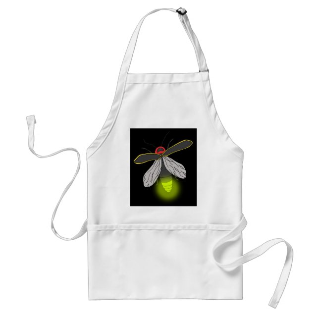 lightning bug flight lit adult apron (Front)