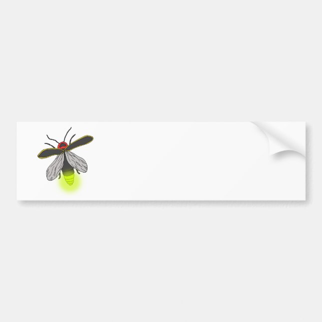 lightning bug flight lit bumper sticker (Front)