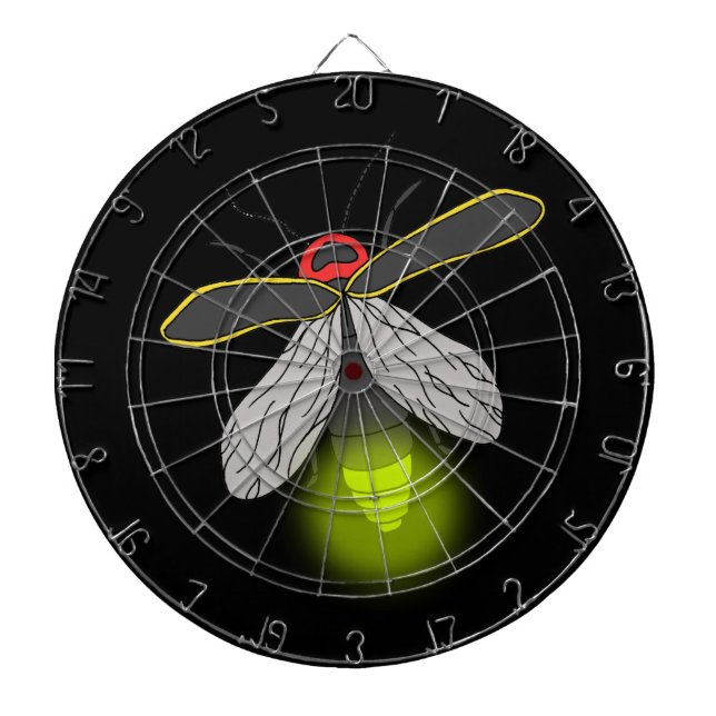 lightning bug flight lit dart board (Front)