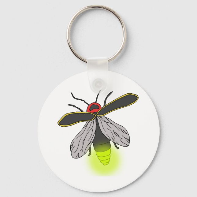 lightning bug flight lit keychain (Front)