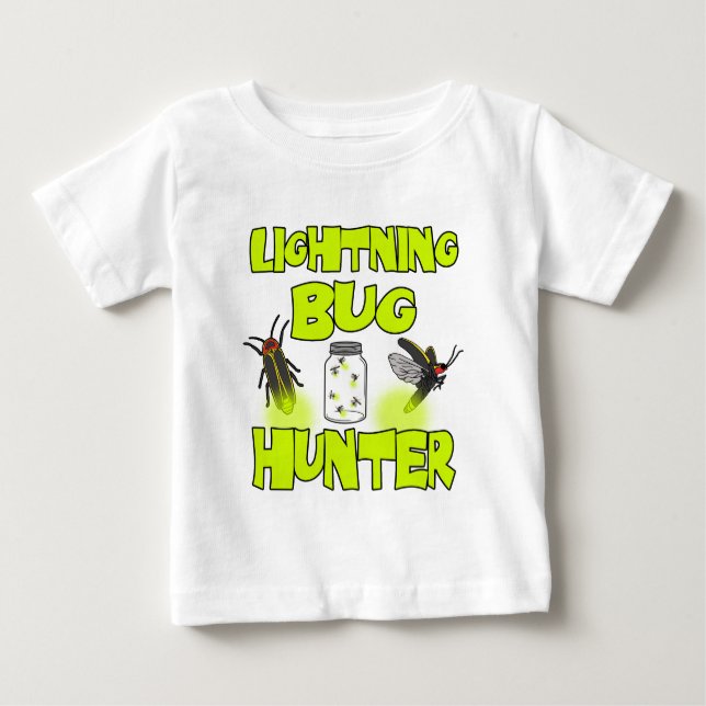 lightning bug hunter baby T-Shirt (Front)