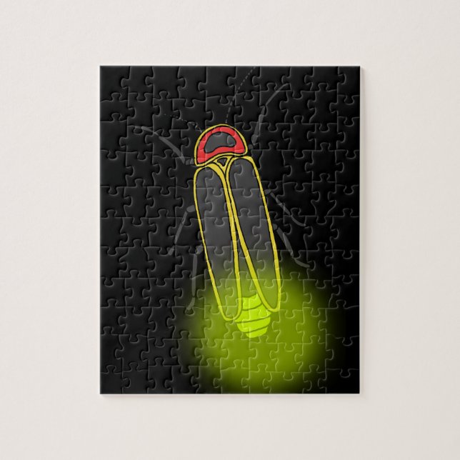 lightning bug lit jigsaw puzzle (Vertical)