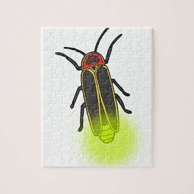 lightning bug lit jigsaw puzzle (Vertical)