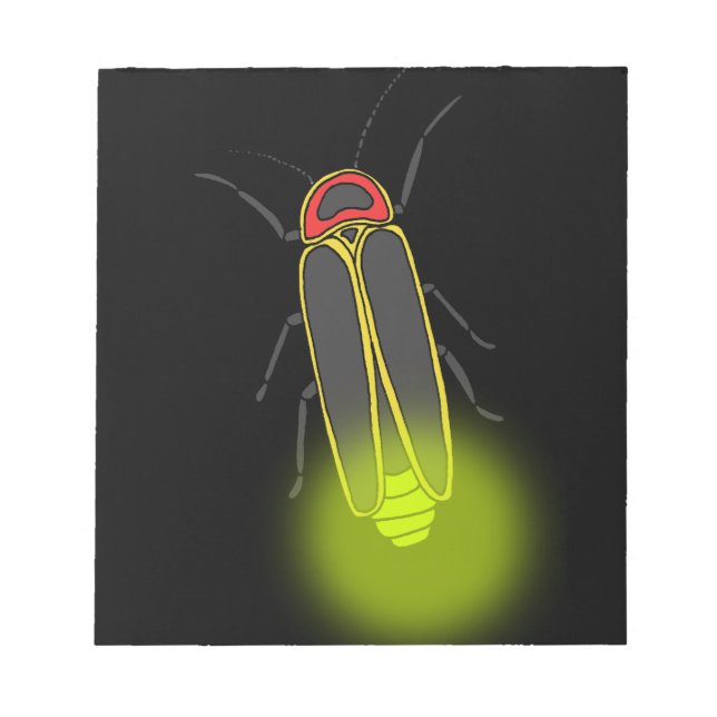 lightning bug lit notepad (Front)