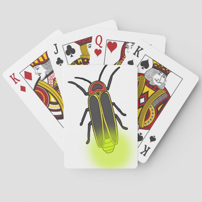 lightning bug lit poker cards (Back)
