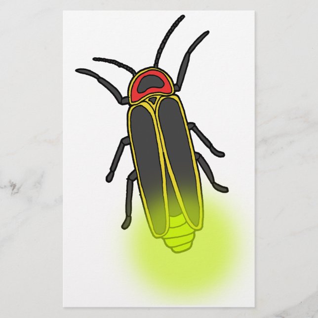 lightning bug lit stationery (Front)
