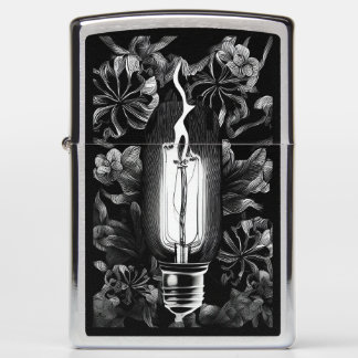 Lightning Bulb with Flame Zippo Lighter
