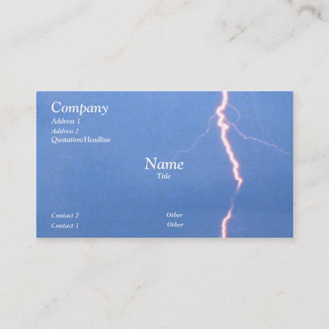 Lightning Business Card (Front)