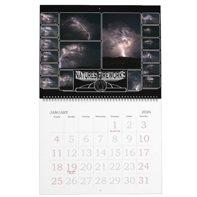Lightning Calendar (Jan 2026)