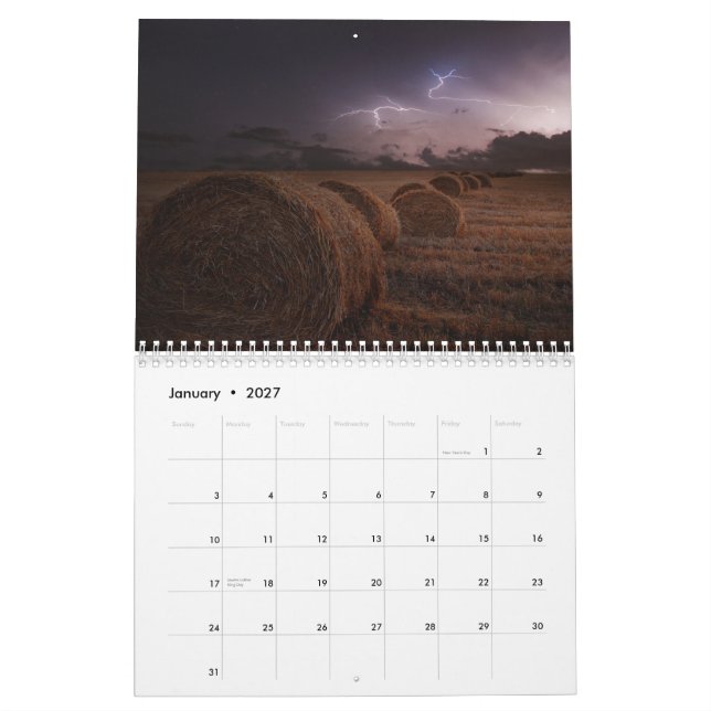 Lightning Calendar (Jan 2027)