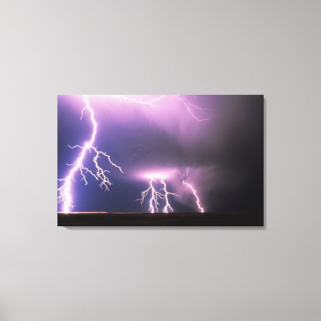 Lightning. Canvas Print (Front)