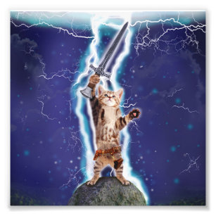 Cat Lightning Art & Wall Décor | Zazzle