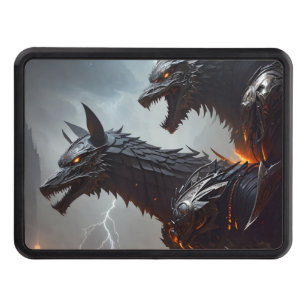 Lightning Cyborg Wolves Hitch Cover