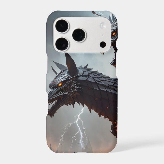 Lightning Cyborg Wolves Iphone Case (Back)