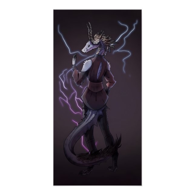 Lightning Dragon, light dragon Poster (Front)