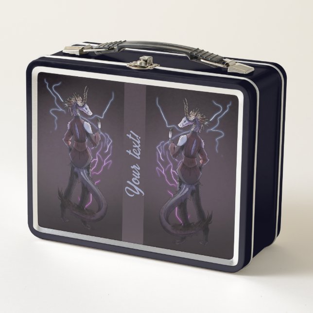 Lightning Dragon Metal Lunch Box (Front)