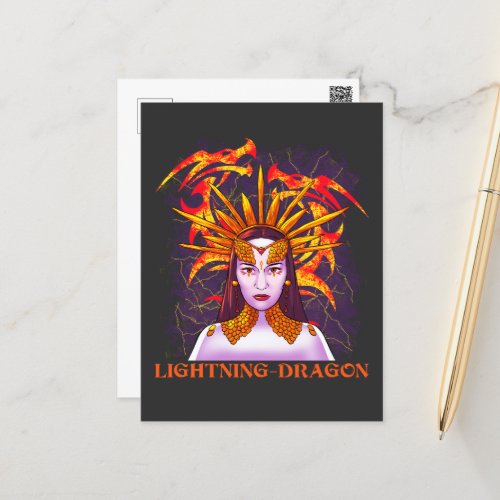 Lightning Dragon Postcard