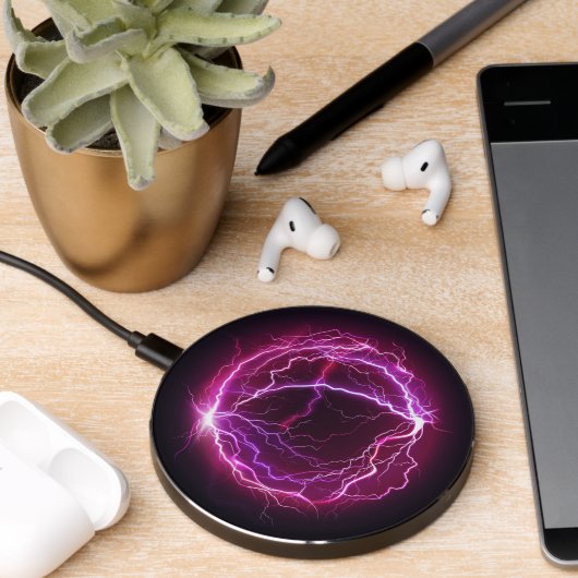 Lightning Electric Current Electricity Ball Wireless Charger (Desk 2)