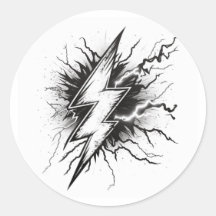 Lightning Energy Coloring Sticker