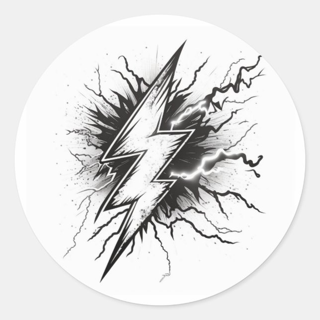 Lightning Energy Coloring Sticker (Front)