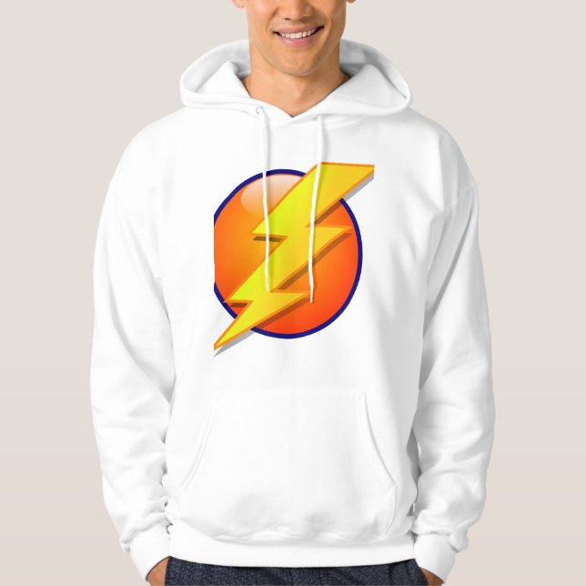 lightning energy vector clipart hoodie (Front)