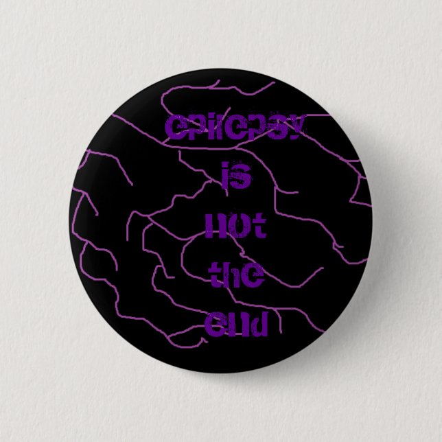 lightning, epilepsy is not theend button (Front)