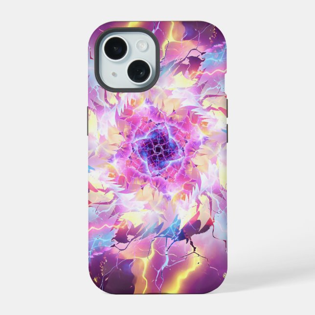 Lightning Fire Ball Blast Iphone Case (Back)