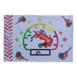 Lightning Fire Monster Truck Pillow Case