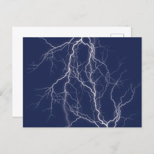 Lightning Fractal Postcard