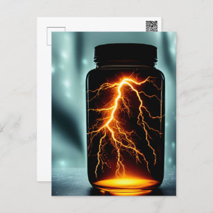 Lightning In A Bottle Digital Art   Postcard