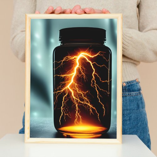 Lightning In A Bottle Digital Art Poster