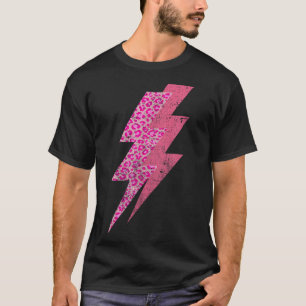 Lightning Leopard,vintage Retro Funny Gym Workout  T-Shirt