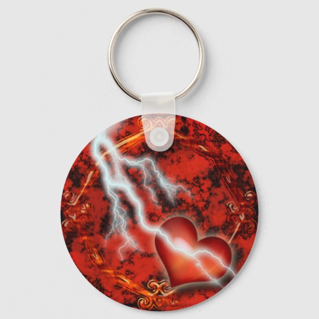Lightning Love Keychain (Front)