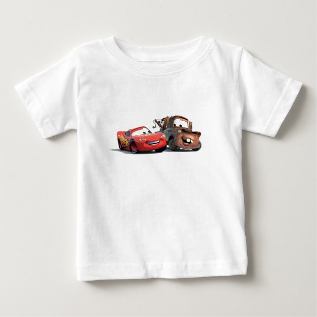 Lightning McQueen and Tow Mater Disney Baby T-Shirt (Front)