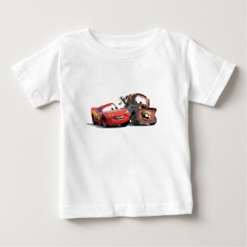 Lightning Mcqueen And Tow Mater Disney Baby T-shirt by DisneyPixarCars at Zazzle